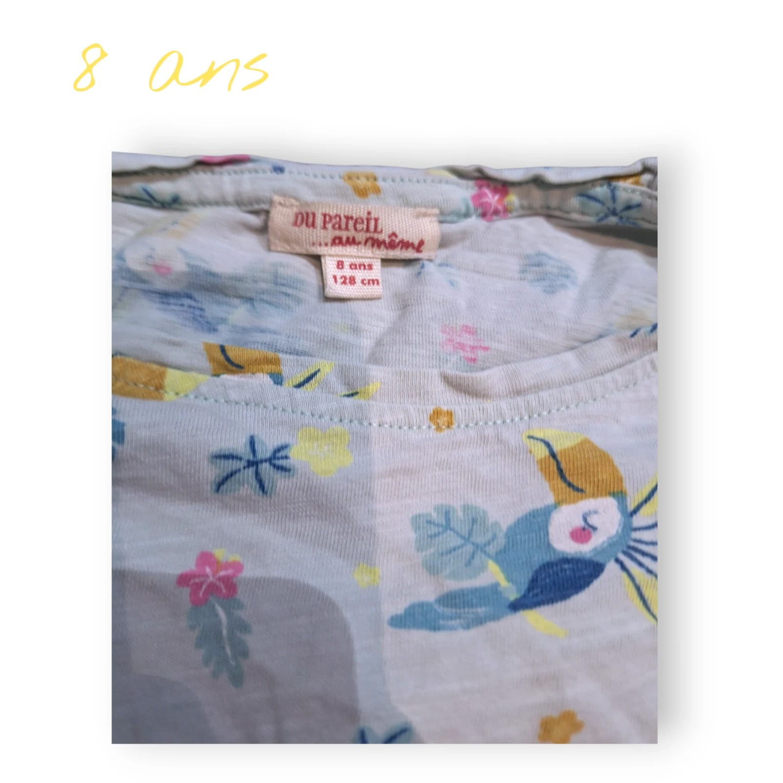 T-shirt DPAM 8 anos – motivo tucano – photo 3